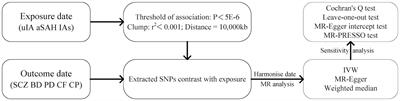 Association between psychiatric disorders and intracranial aneurysms: evidence from Mendelian randomization analysis